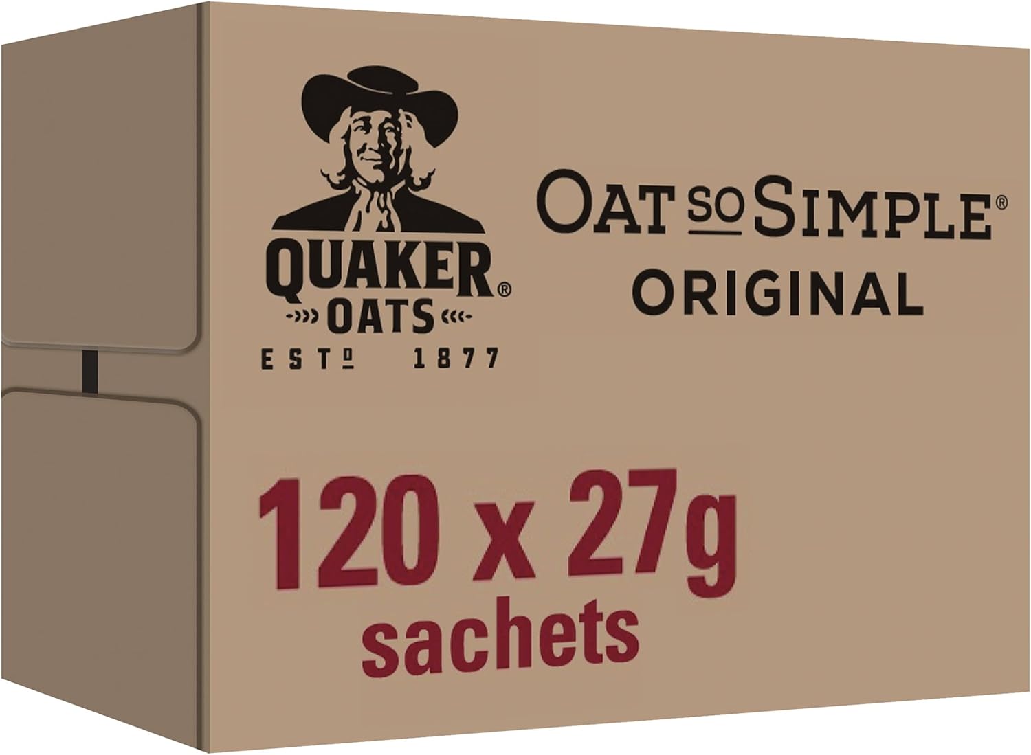 Quaker Oat So Simple Original Porridge, 27g (Case of 120)