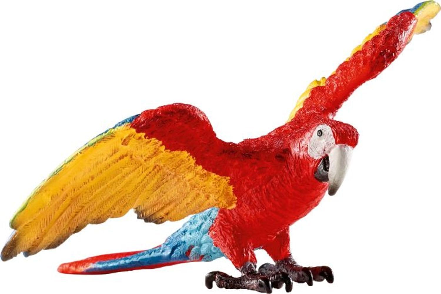 SCHLEICH 14737 Macaw Wild Life Toy Figurine for children aged 3-8 Years