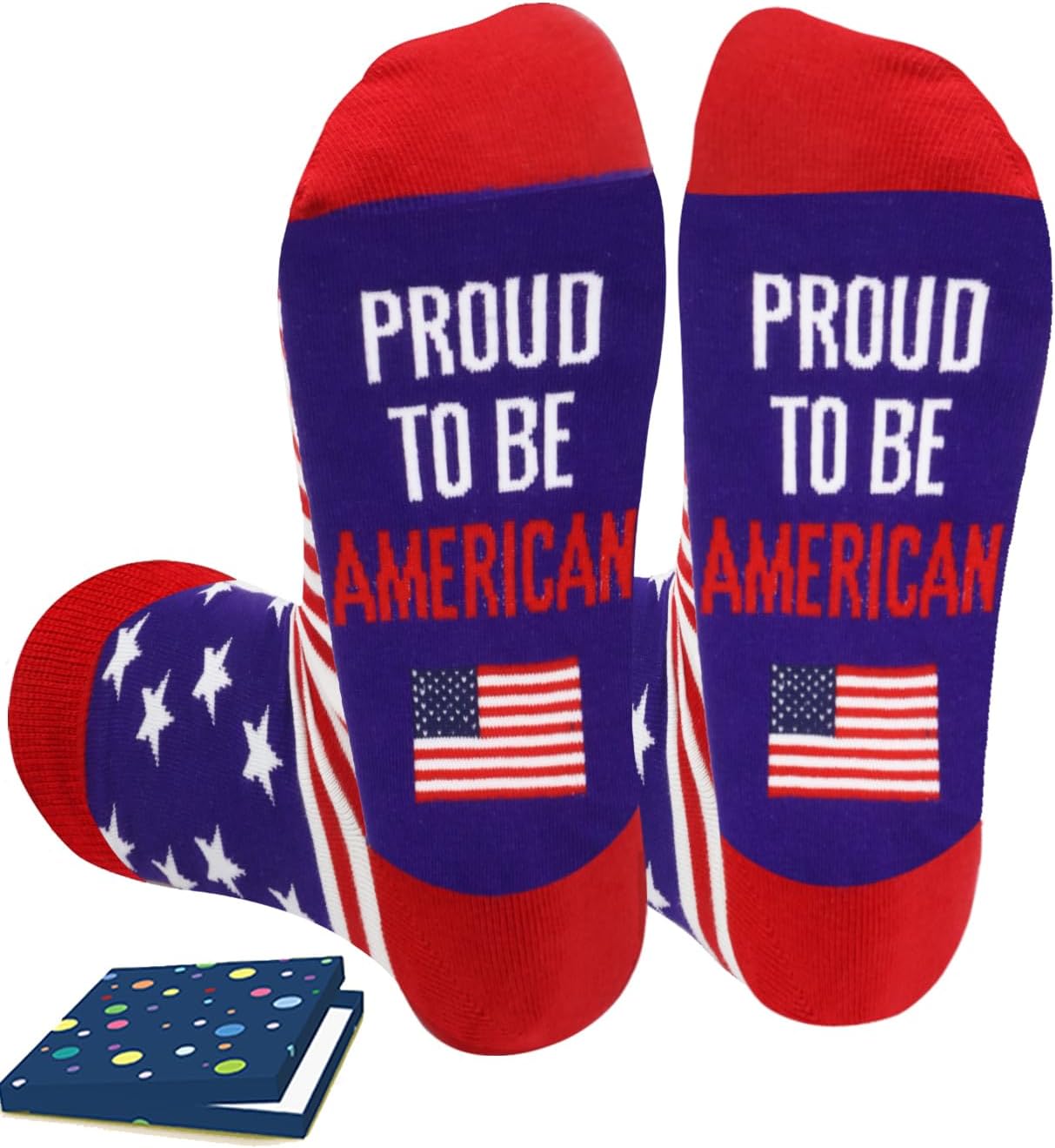 American Flag Socks for Men Women, American Citizenship Gifts, Patriotic Socks, Proud to Be an American