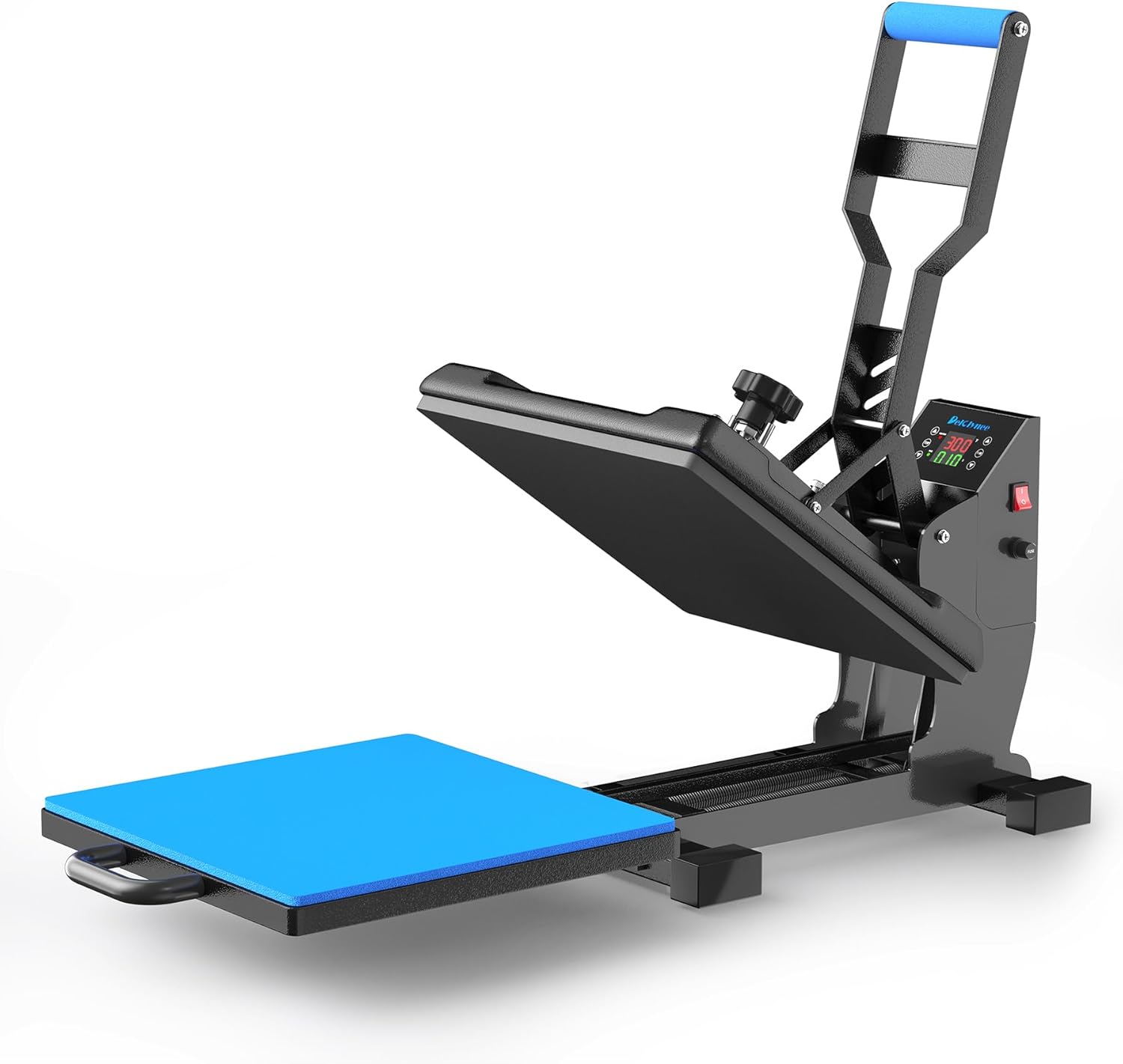 Delclynee 15" x 15" Slide Out Heat Press Machine for T Shirts, Clamshell Pull Out Lower Platen, Industrial-Quality Digital Sublimation Printer for Heat Transfer Vinyl