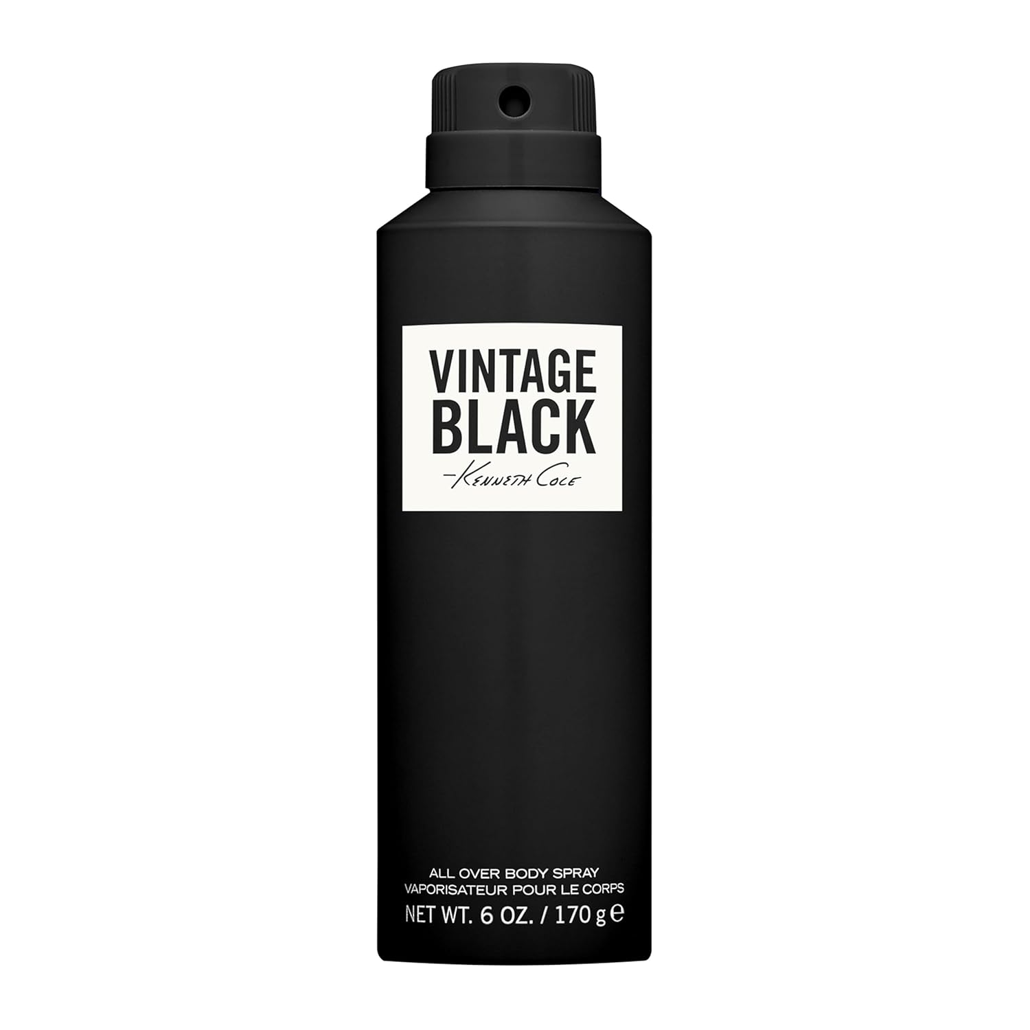 Kenneth Cole Vintage Black Body Spray for Men, 6.0 Fl. Oz.