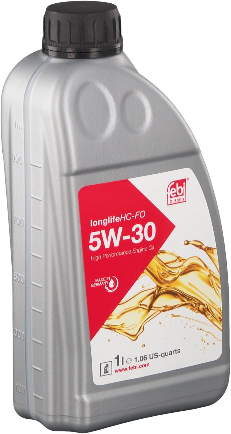 febi bilstein 101150 SAE 5W-30 HC-FO engine oil, 1 litre, light brown