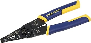 IRWIN VISE-GRIP Wire Stripper, 8 inch, Cuts 10-22 AWG, Plier Style Nose, ProTouch Grip for Maximum Comfort (2078309)