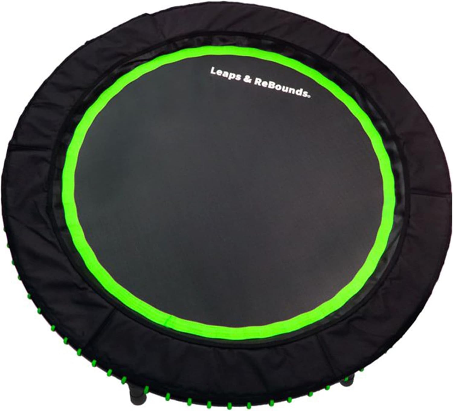 Leaps and Rebounds Fitness Trampoline, 48 or 40-inch Adults and Kids Rebounder for Indoor and Outdoor, Up to 270 lbs, Low Impact Cardio and Easy Home Workout