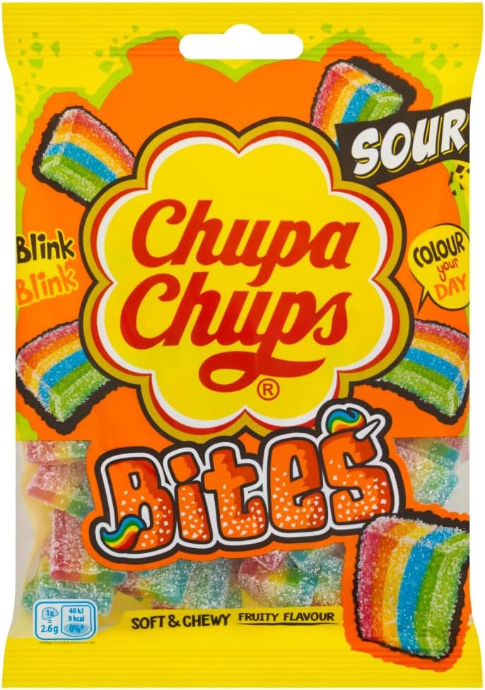 Chupa Chups Soft & Chewy Fruity Flavour Bites 130g