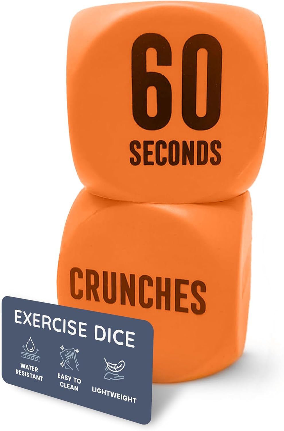 CUQOO Exercise Dice Set - Fun Fitness Dice with 36 Unique Exercises for Full Body Workouts, Includes Squats, Push Ups, Lunges, Crunches, Time & Reps, Fitness Accessories for Home & Gym Training