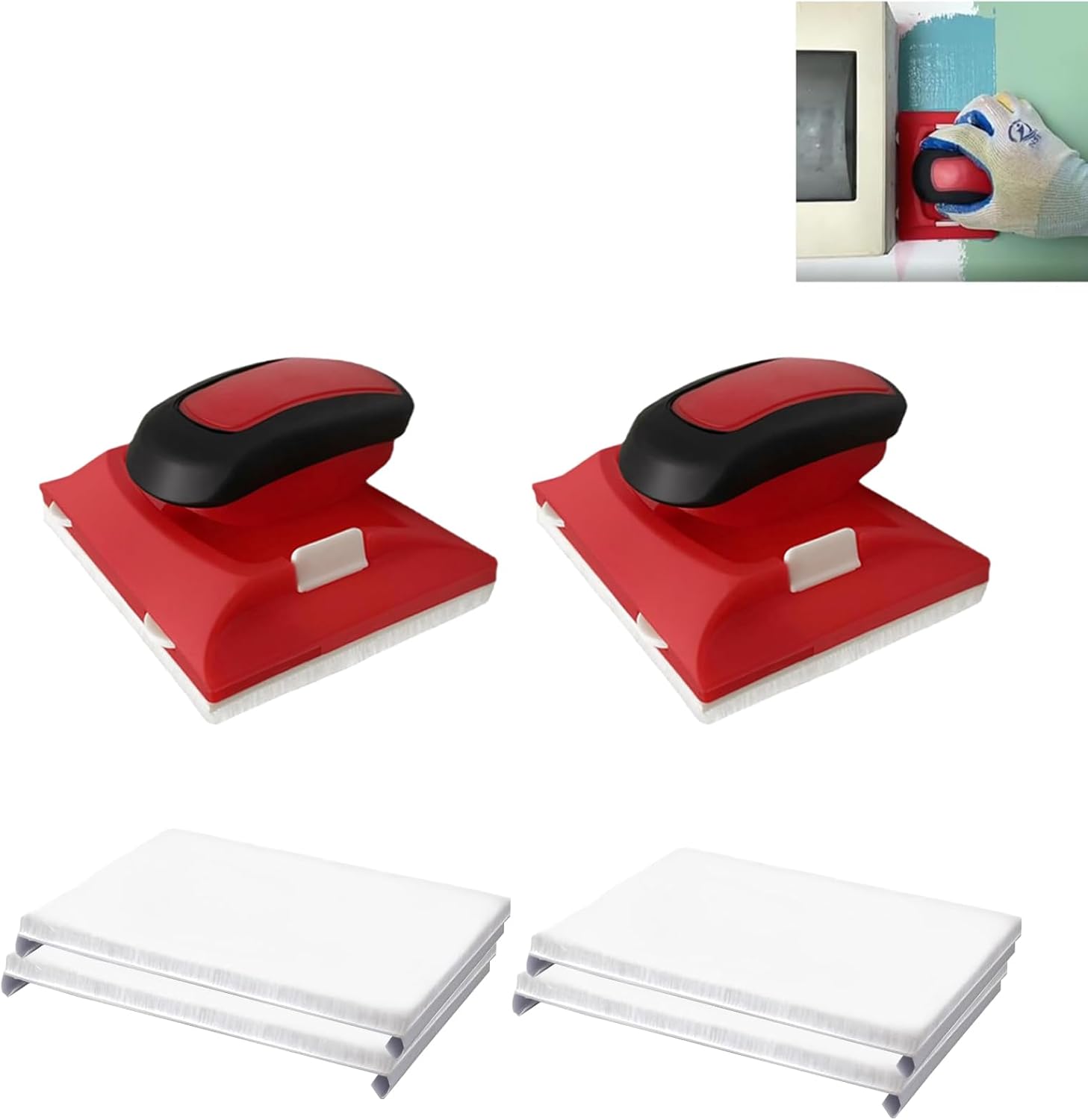 Professional Paint Edger Tool – Achieve Flawless Edges on Walls, Ceilings, and Corners | Latex Paint Flat Edger | Cutting in Tools for Painting (2 PCS)