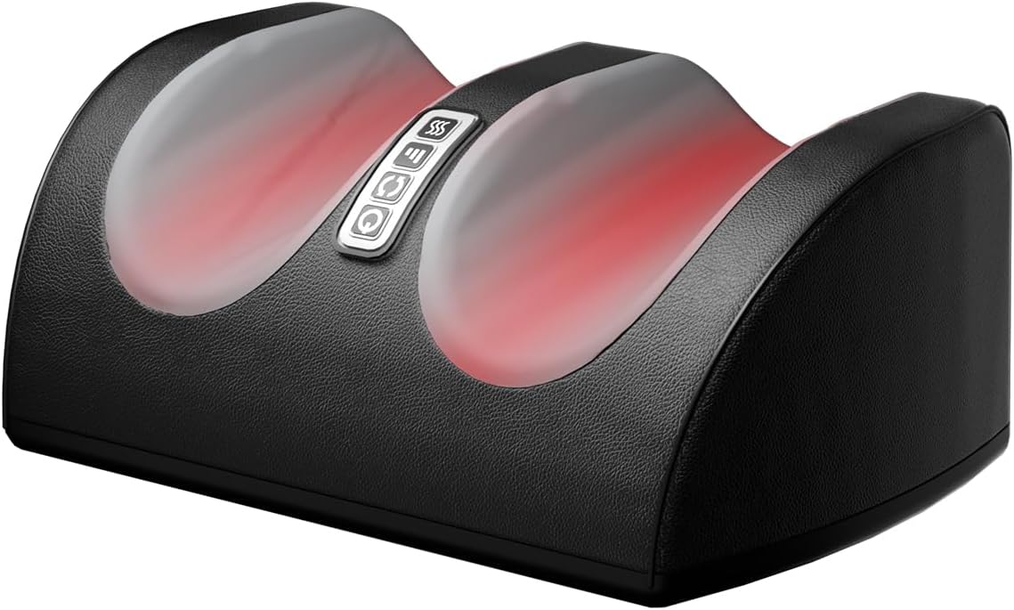 LAOBEN Shiatsu Foot Massager with Heating Function, Relaxes Leg Muscles, Improves Blood Circulation, Foot and Leg Massager with Massage Rollers for Deep Tissue Massage, Gift for Mom, Dad and Friends