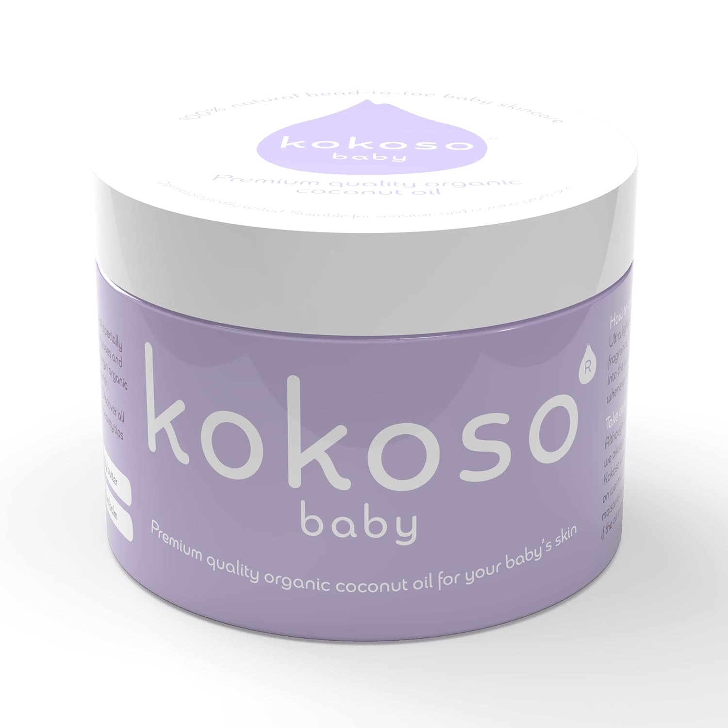 Kokoso Baby Organic Coconut Oil – Moisturising 100% Natural Baby Oil for Baby Massage, Dry, Sensitive and Normal Baby Skin...