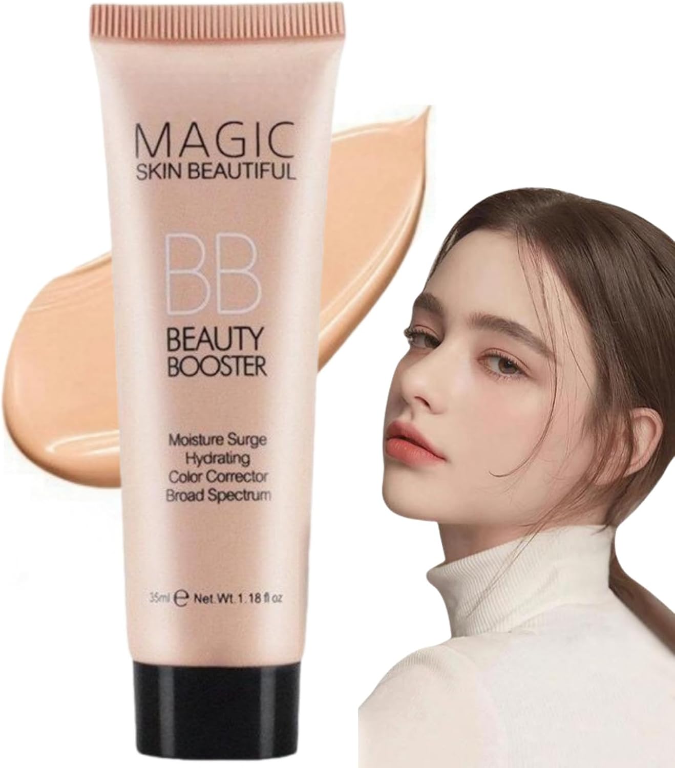 BB Cream Light with SPF,Tinted Moisturiser Face Women for All Skin Types,BB Cream Tinted,Color Correcting Cream,Tinted SPF Face Moisturiser,BB Cream Foundation,Tinted Sunscreen for Face SPF(02)