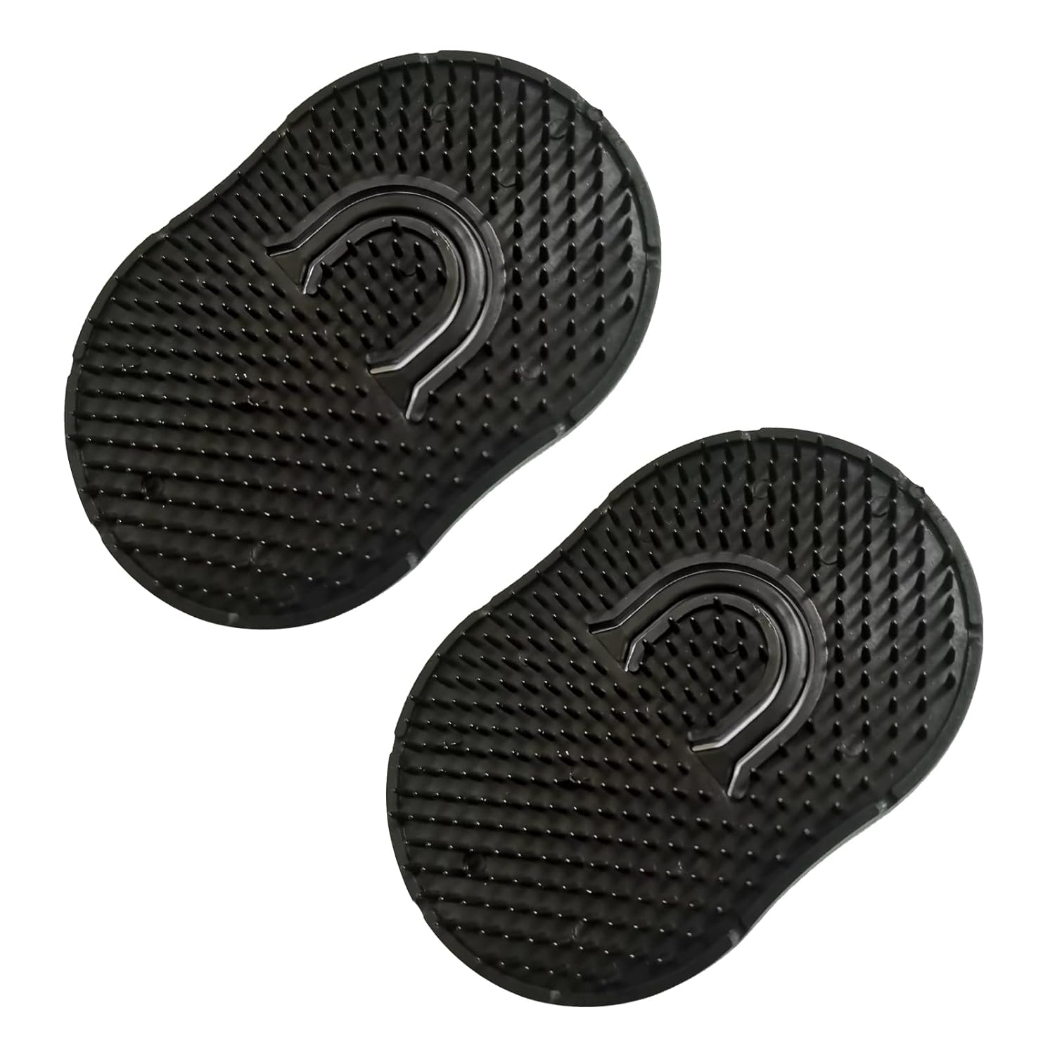 Soft 'N Style 2 Packs Pocket Palm Combs, Shampoo Comb, Massager Hair Brush Comb, Scalp Massager Brush Comb, Wave brush, Palm hair brush (Black)