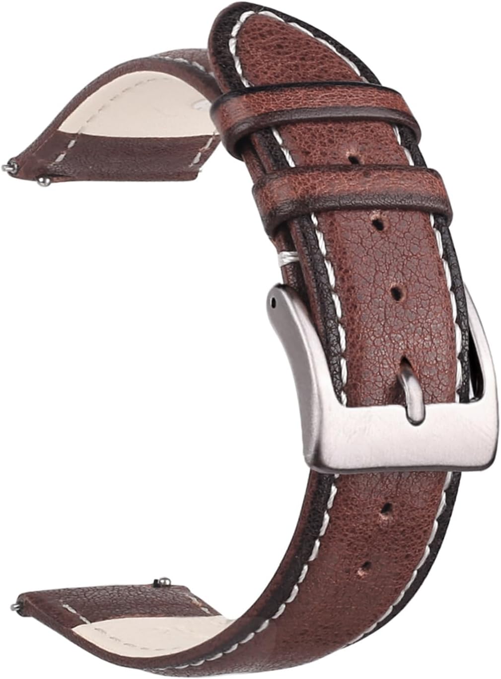 Berfine Top Grain Leather Watch Band, Quick Release Watch Strap, Choice of Width-18mm 20mm 22mm