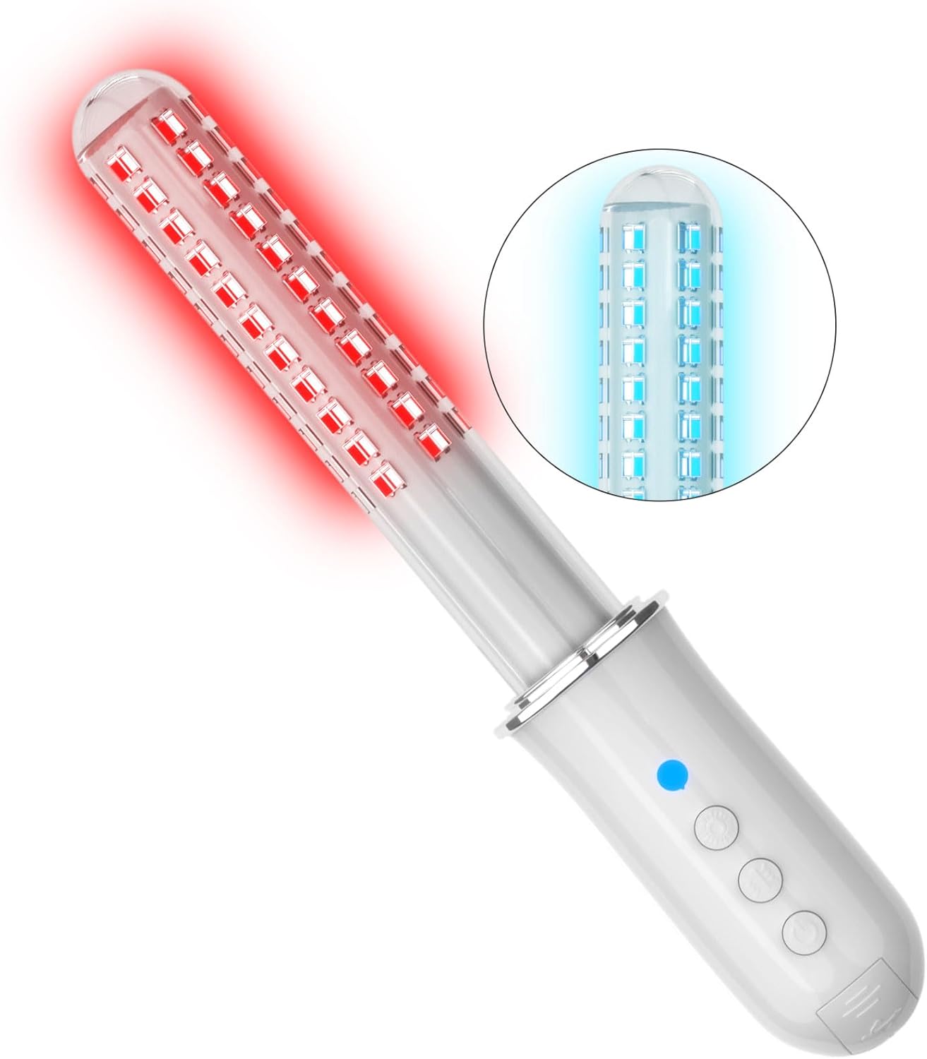 Vaginal Rejuvenation, Feminine Care Wand, Red & Blue Light Therapy Device, Vaginitis Care Gynecological Therapy
