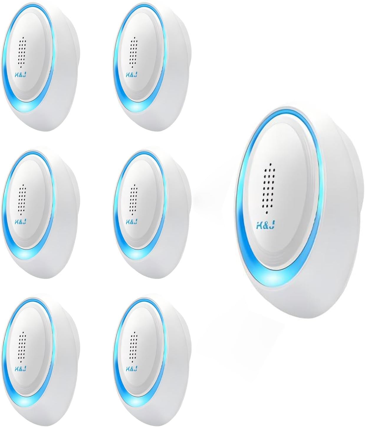 K&J 2025 Upgraded Version Ultrasonic Pest Repeller, Electronic Powerful Mouse Repellent plug-in Pest Control for Bugs, Mosquito, Roach, Ant, Rodent, Mouse, Rat, Spider, Mice, Cockroach, 6 Packs