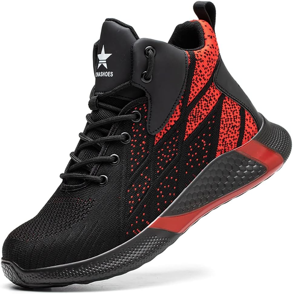 Rona Shoes Safety Boots Work Boots Steel Toe Cap Boots Safety Shoes Steel Toe Shoes Safety Trainers Work Shoes Lightweight Comfortable Non Slip Men's Women's Ladies