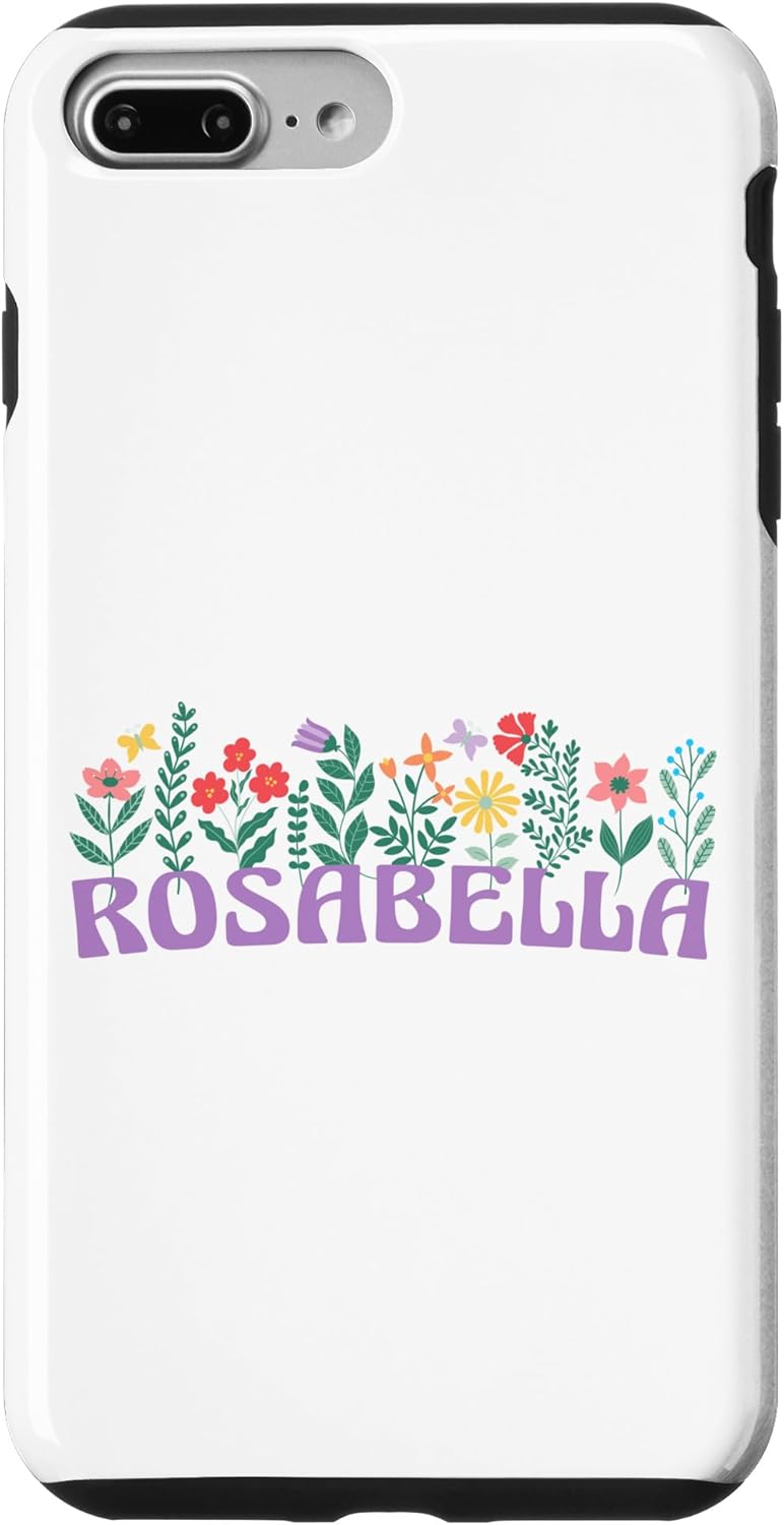 iPhone 7 Plus/8 Plus Wildflower Floral ROSABELLA First Name Mother's Day Women Case