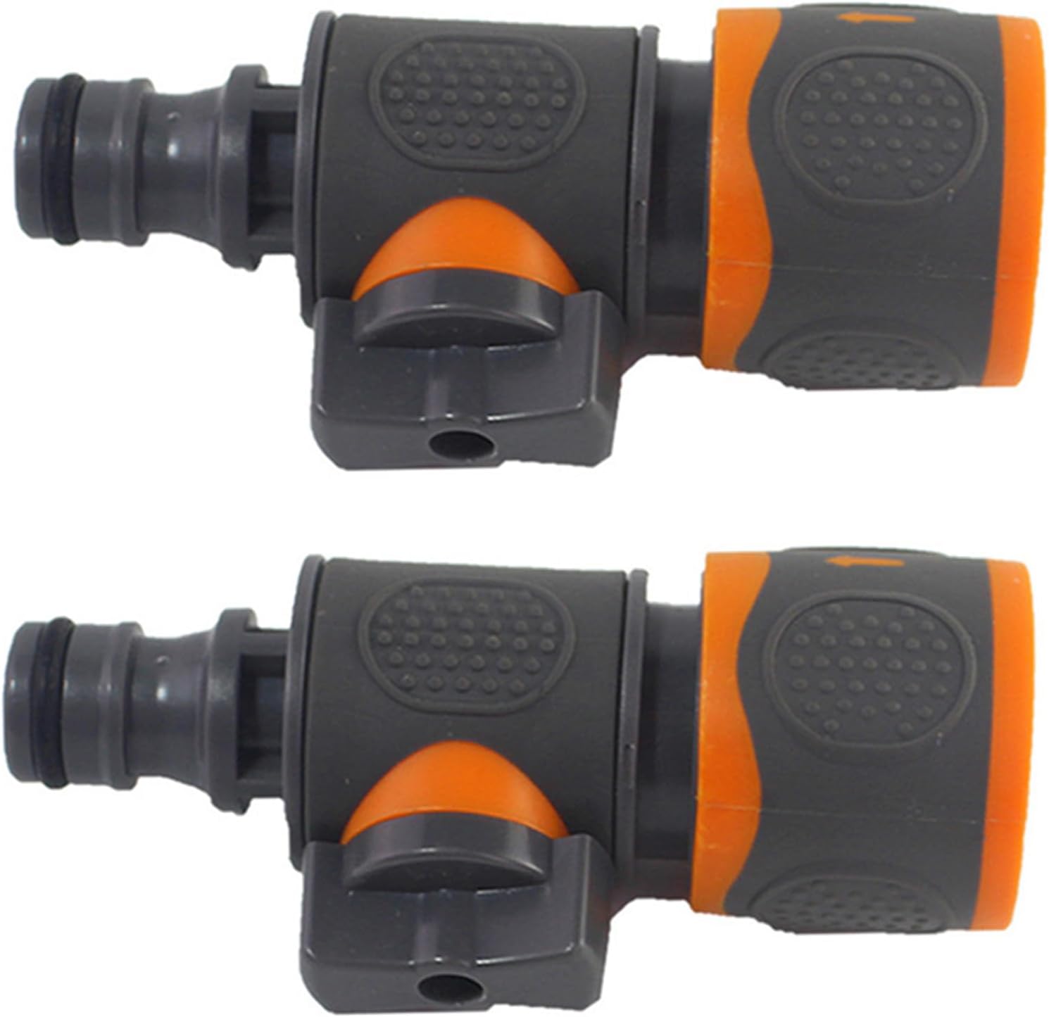 2PACK Quick Release in Line Shut Off Valve,Garden Hose Pipe in Line Tap Shut Off Valve Fitting Connect Adaptor Tool Gadget