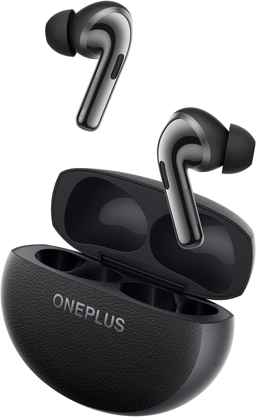 OnePlus Buds Pro 3 Wireless Earbuds, Dual Drivers in-Ear Buds, Dual DACs, Dynaudio EQs, Up to 50dB Adaptive Noise Cancellation, Up to 43Hrs Battery (Midnight Opus)