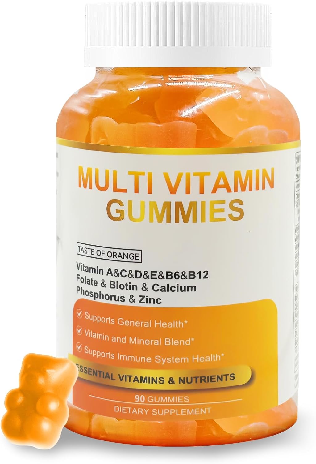 Gummy Vitamins - Multivitamins for Women, Mens Multivitamin Gummies, Chewable Bear Vitamin for Adults, Women's & Men's Multi Supplements