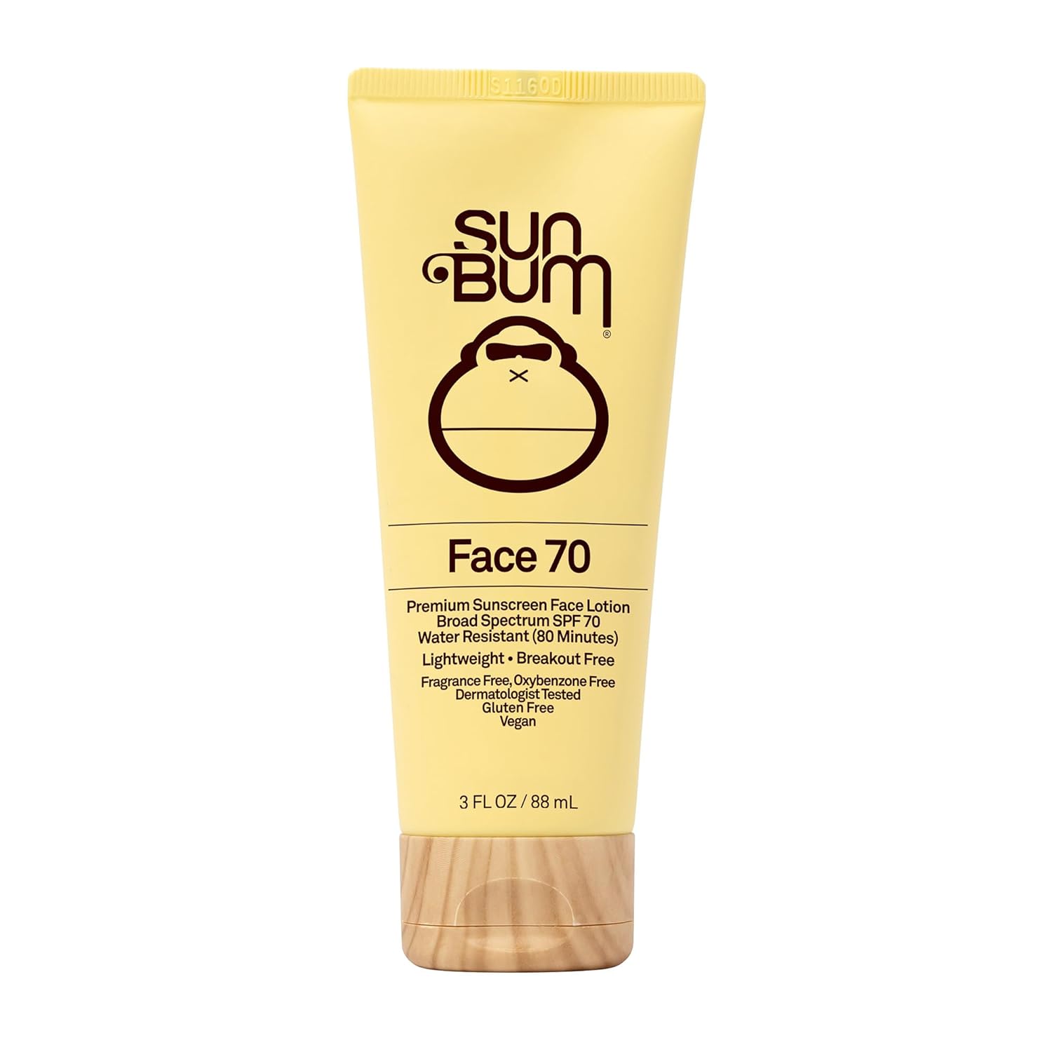Sun Bum Original SPF 70 Sunscreen Face Lotion | Vegan Fragrance-Free Moisturizing Broad Spectrum UVA/UVB Sunscreen With Vitamin E | 3 Oz