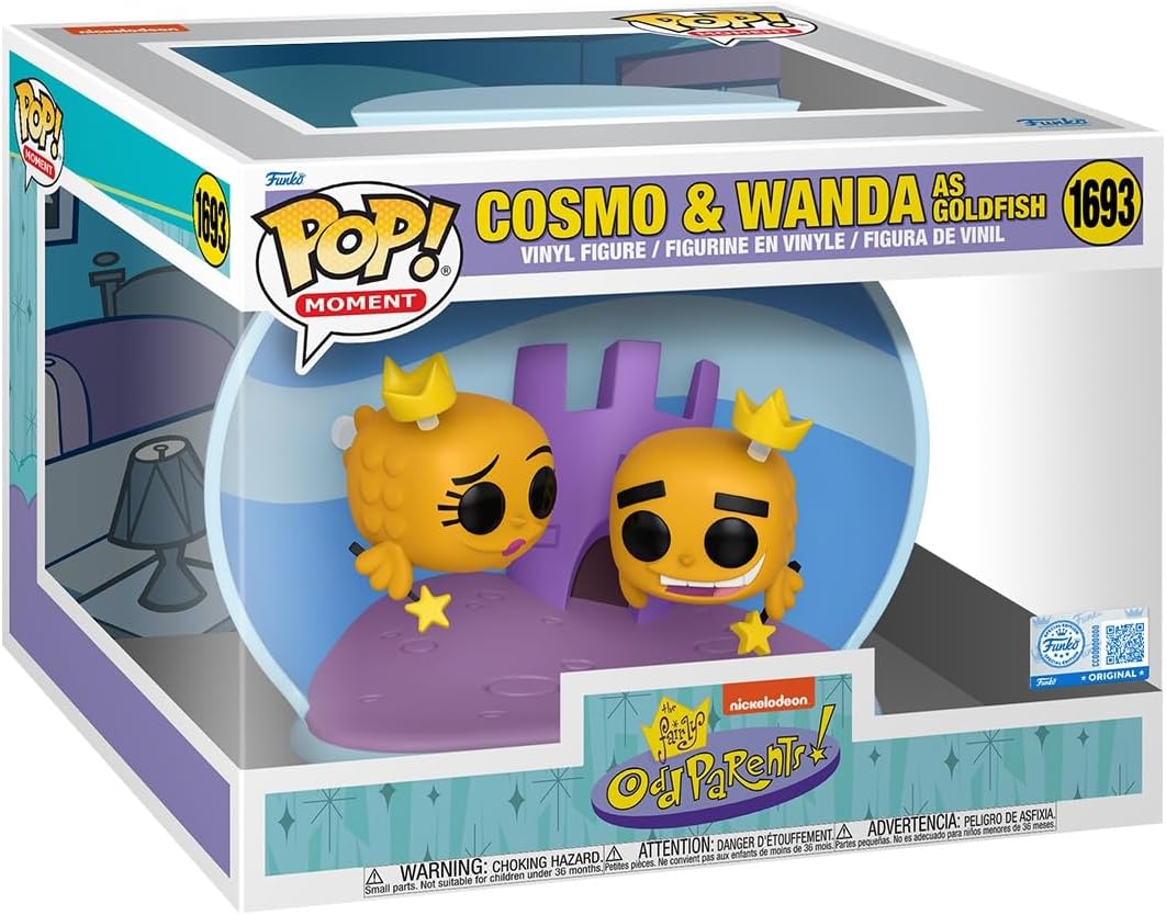 Funko Pop Moment: Fairly Odd Parents - Cosmo and Wanda as Goldfish - Amazon Exclusive - Collectable Vinyl Figure - Gift Idea - Official Merchandise - Toys for Kids & Adults