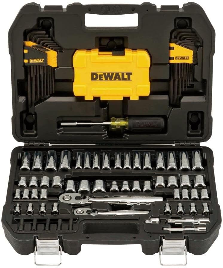 DEWALT 108PC 14/38DR Socket Set PTA, Blend, Multi