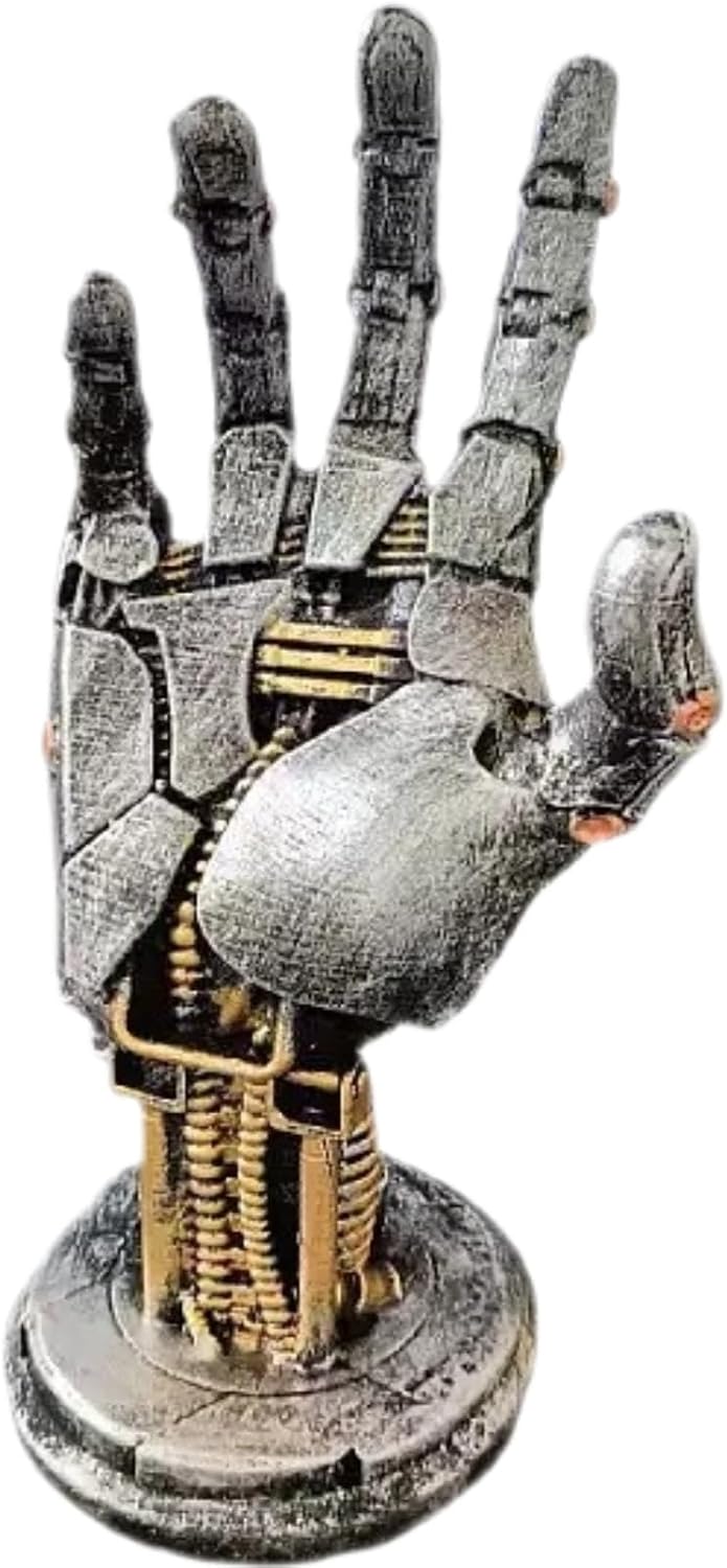 Cyberpenk Silverhand Mechanical Hand, Gaming Controller Holder Stand Punk Style Steampunk Modern Home Decor Gaming Room Decor Resin Art Gift