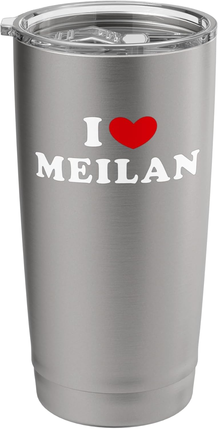 I Love Meilan, I Heart Meilan Stainless Steel Insulated Tumbler