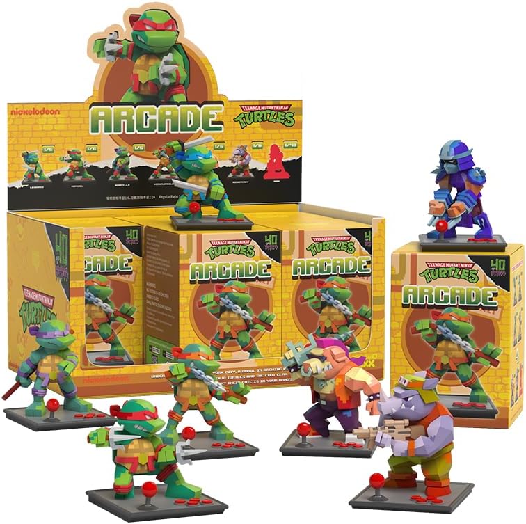 Arcade: Teenage Mutant Ninja Turtles | Sealed Tray of 6 - Contains No Duplicates | Blind Box Collectible Figurines