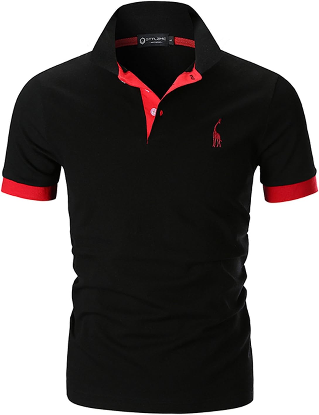 STTLZMC Mens Casual Short Sleeve Polos Tennis Golf Classic Polo Shirts