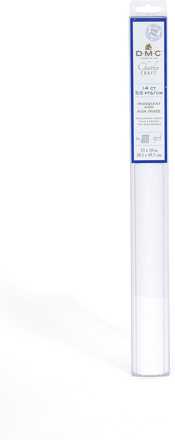 DMC Iridescent Aida - 5.5pts/cm - 14 Count - 38.1x45.7cm