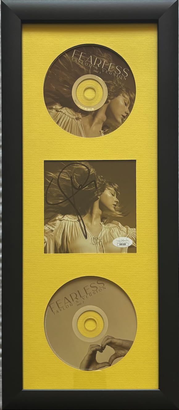Fearless Taylor's Version Signed & Framed w/ Anti UV Glass ! Very Rare! Authenticated/Certified by JSA/CCG AS01609
