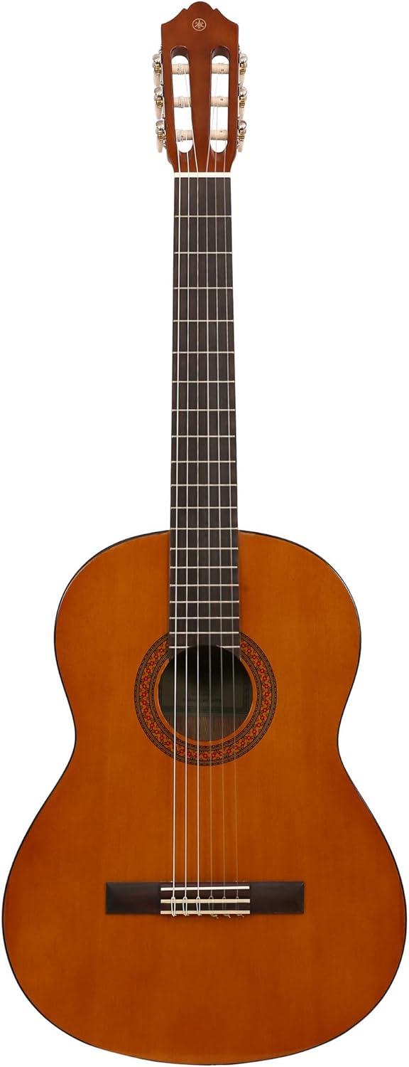 Yamaha C40 Classical Guitar – 4/4 Wooden Guitar (65 cm, 25 9/16” Scale), 6 Nylon Strings, for Beginners – Natural