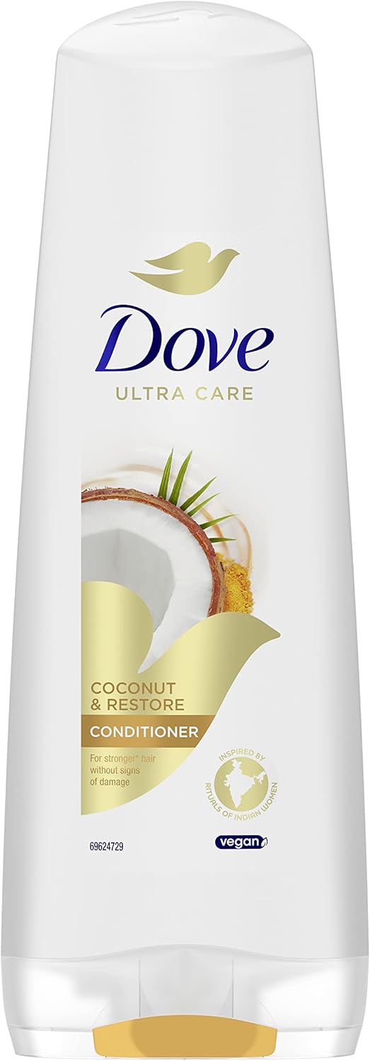 Dove Restoring Rituals Coconut Conditioner For Men And Women, Professional Deep Cleansing For All Hair Types And Colours, (350 ml), pack of 6