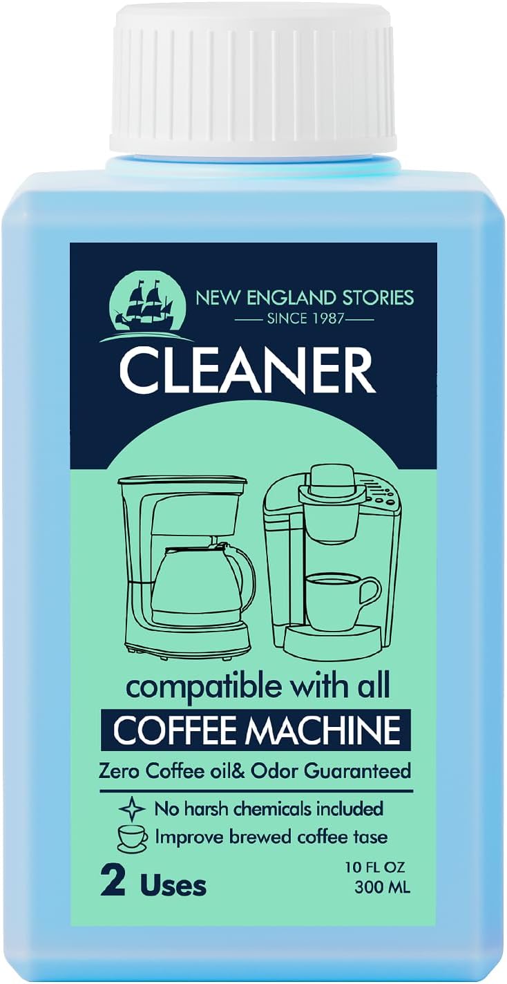Coffee Machine Cleaner - 10oz (2 Uses), Universal Descaling Solution Compatible with Keurig, Nespresso, Delonghi and All Single Use Coffee and Espresso Machines