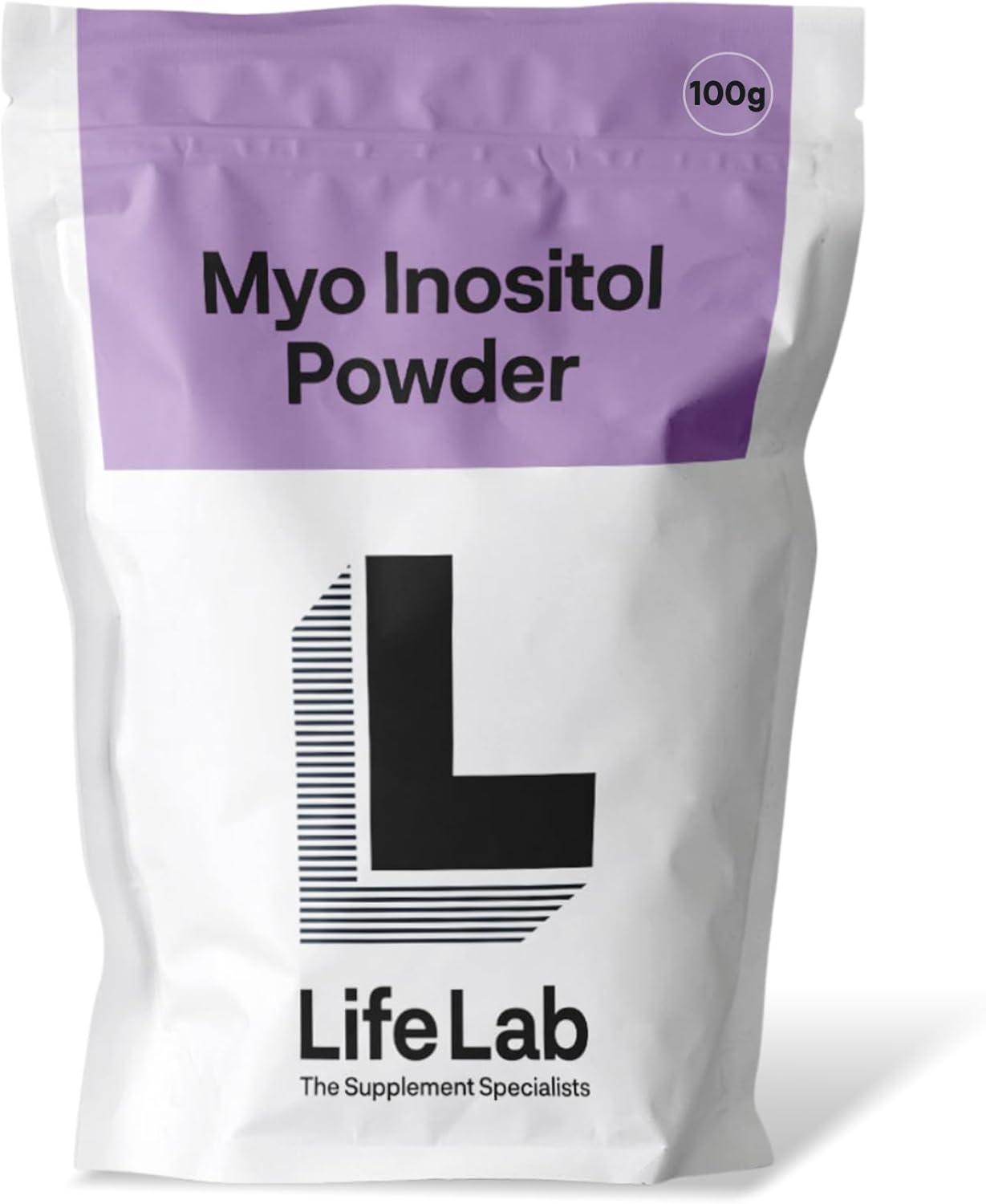 LifeLab Supplements Premium Myo-Inositol Powder, 100g - with 99.5% Purity, Essential Cellular Support - Elevate Your Wellness Journey