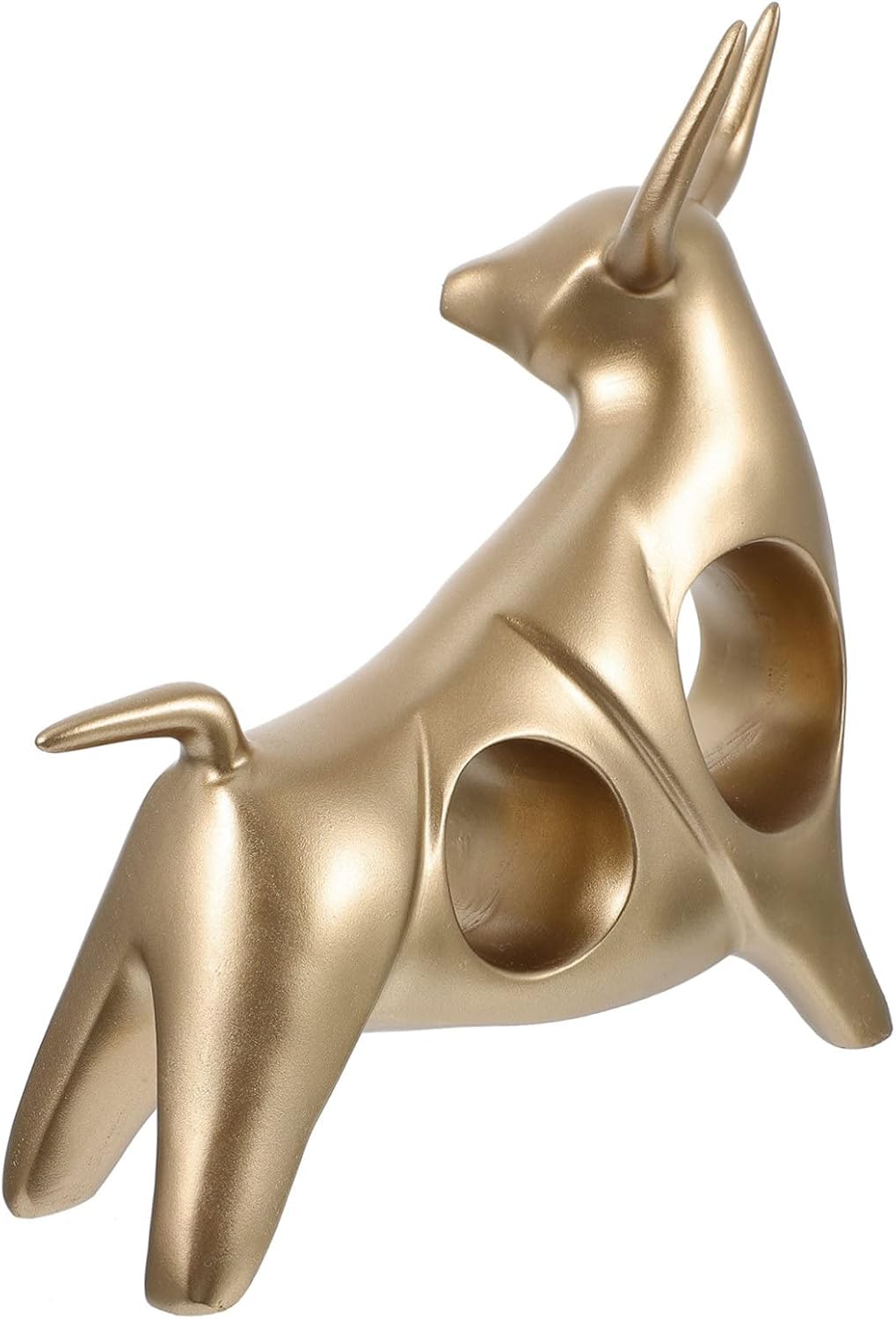 BESTYASH 1pc Resin Bull Ornament Cute Cattle Decoration for Home Office and Car Lightweight Design for Friends Co Workers and Drivers