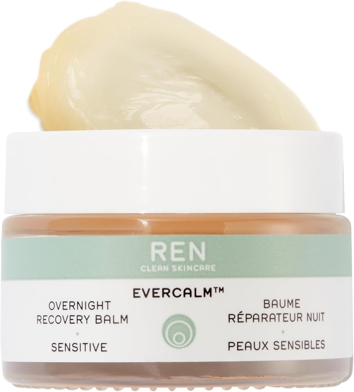 REN Clean Skincare Evercalm™ Overnight Recovery Balm | Intensively Nourishes Skin Barrier to Hydrate & Soothe during Sleep | Calms Red or Irritated Skin | Cruelty Free | Step 4: Recover