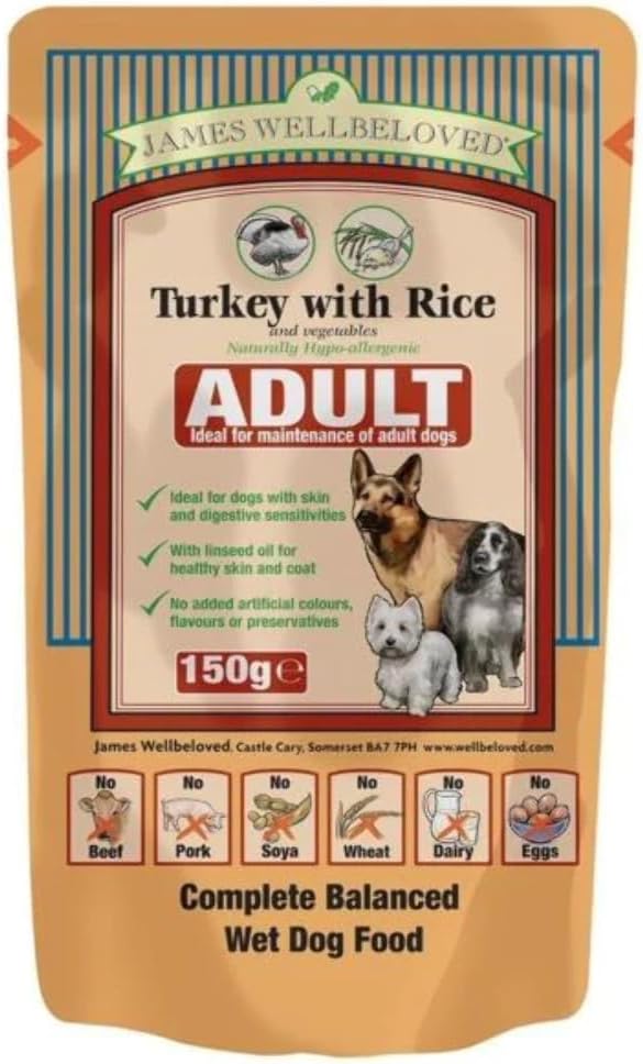 Adult Pouch Turkey With Rice And Vegetables 10 Pouches X 150 G