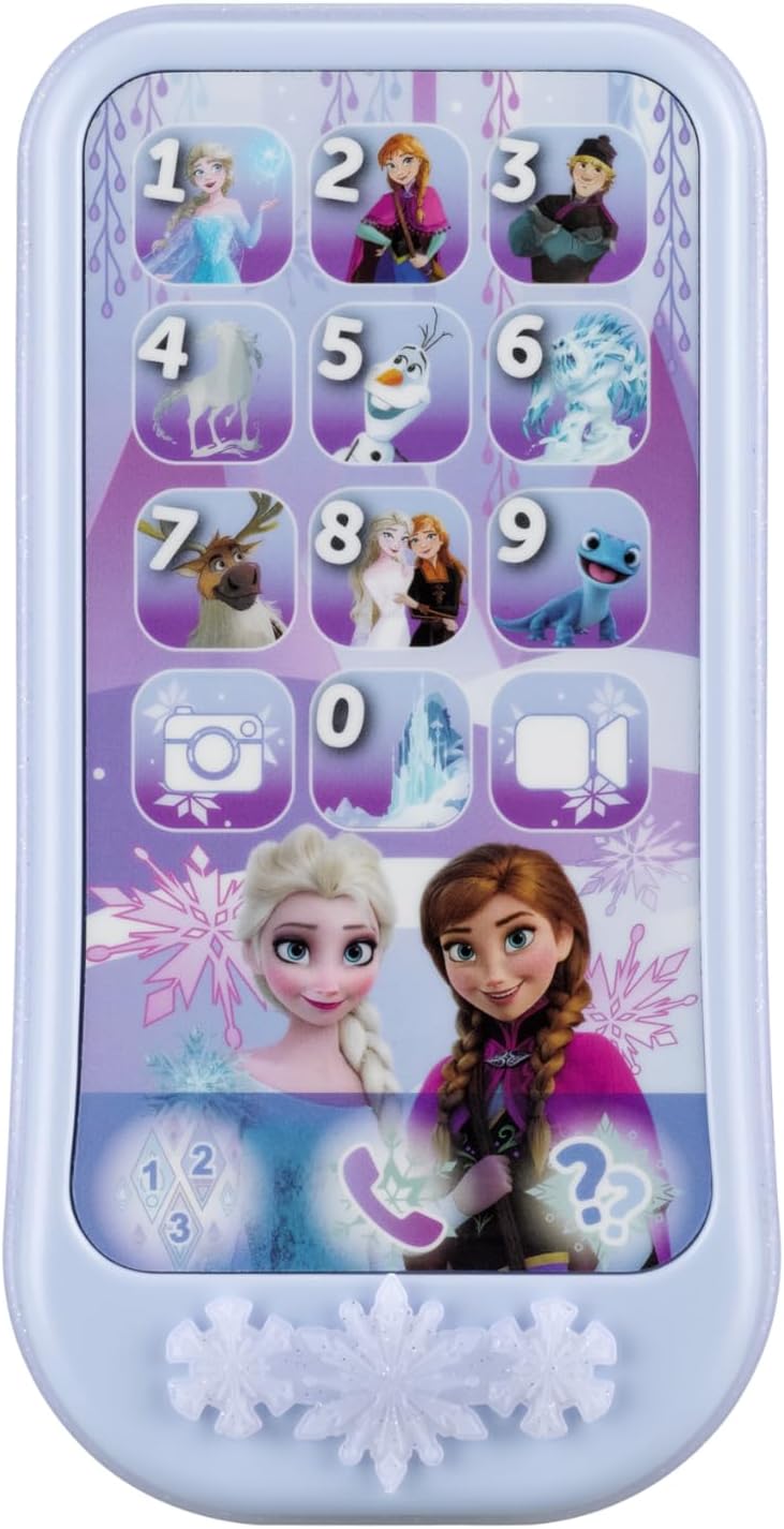 eKids Disney Frozen Toy Phone for Kids, Toddler Toys with Preschool Learning Activities Designed for Fans of Frozen Toys