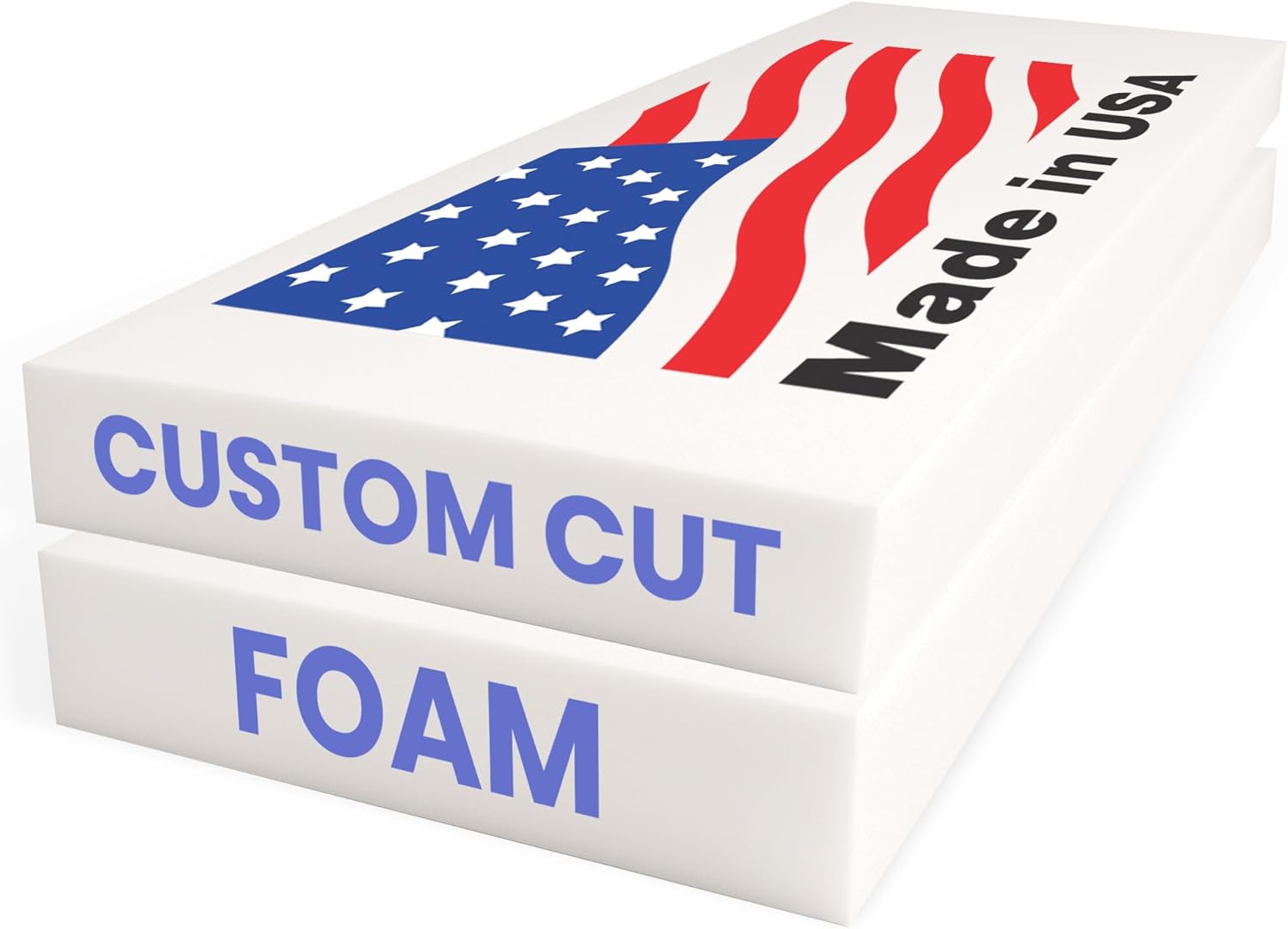 Custom Polyurethane Upholstery Foam Cut to Size – Couch Cushion Replacement, Foam Padding for Chairs, Sofas, Benches, Seat Cushions & DIY Projects, High or Medium Density, CertiPUR-US Certified