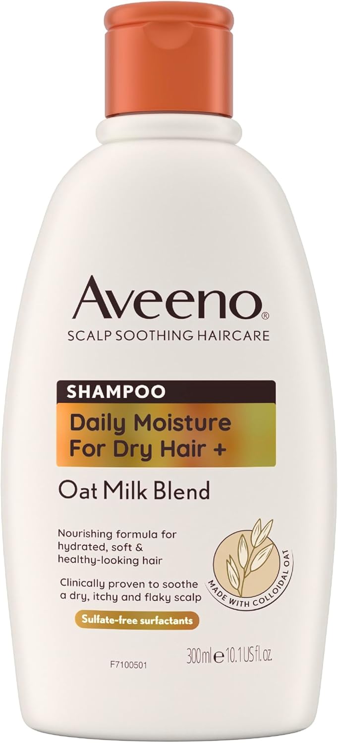 Aveeno hydrating oat milk scalp soothing shampoo for dry hair 300ml