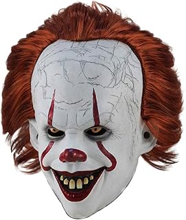 Halloween mask Scary clown mask Creepy clown mask decorated for Cosplay props