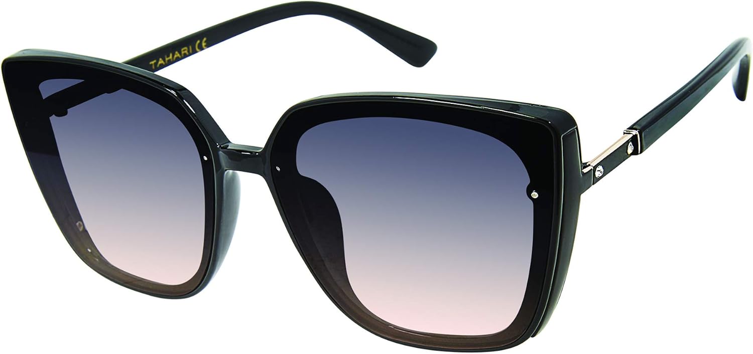 TAHARI Th769 Modern 100% Uv Protective Women's Cat Eye Sunglasses. Elegant Gifts for Her, 62 Mm