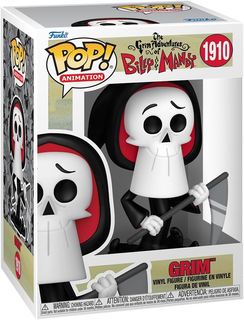Funko Pop Animation: The Grim Adventures of Billy & Mandy - Grim - Collectable Vinyl Figure - Gift Idea - Official Merchandise - Toys for Kids & Adults - Cartoon/Animation Fans