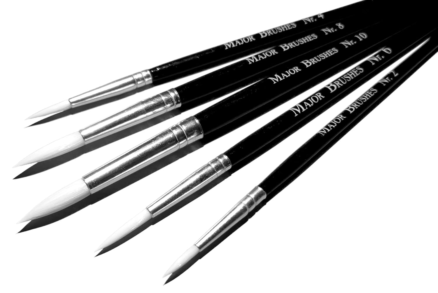Major Brushes Sable Substitue Brushes - Pack of 5