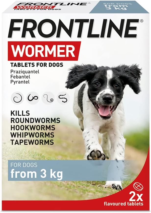 FRONTLINE WORMER - Worming Tablets for Dogs - 2 Tablets
