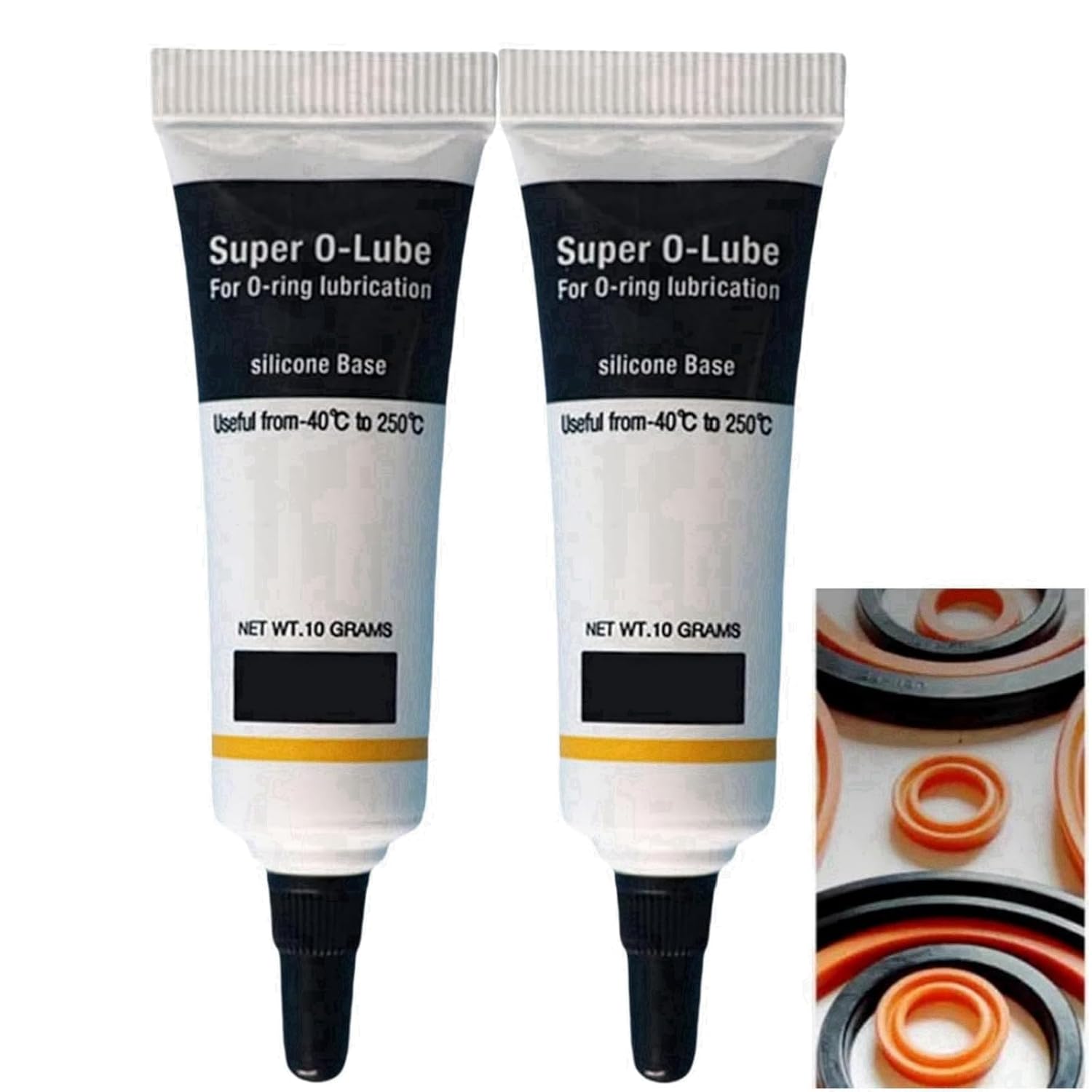 2PCS White Silicone Grease Spray For O-Rings,Silicone Grease,White Lithium Grease,Silicone Lubricant,Silicone Lubricant For Rubber Seals,Rubber Grease,Plumbers Silicone Grease,Silicone Grease Tube