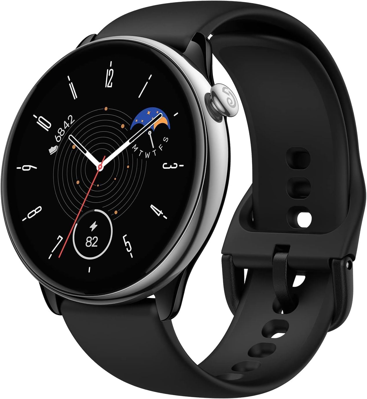 Amazfit GTR Mini Smart Watch 43mm, 14-Day Battery Life, GPS, AI Fitness App Enabled, Heart Rate & Sleep Health Monitoring, 120+ Sports Modes, 5 ATM Water Resistance, Android iPhone Compatible, Black