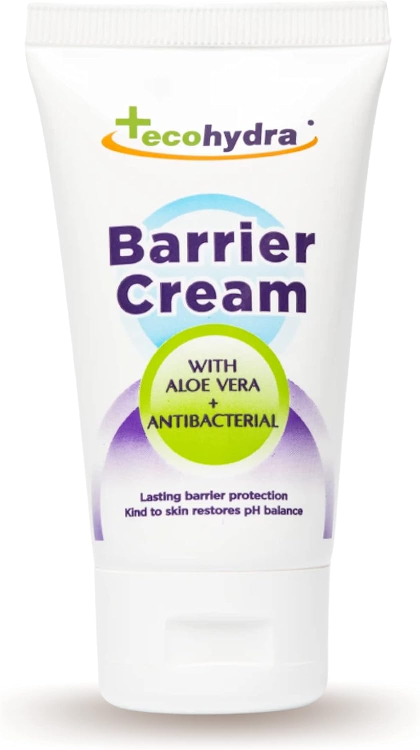 EcoHydra Antimicrobial Barrier Handcream - 50ml | Moisturising and Antibacterial | Alcohol Free, Kills up to 99.9999% of Bacteria and Viruses | Kind On Skin and Safe For Children
